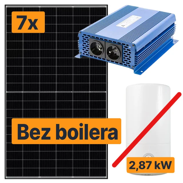 Zonneboiler 2,87 kW Zonnepanelen JA Solar