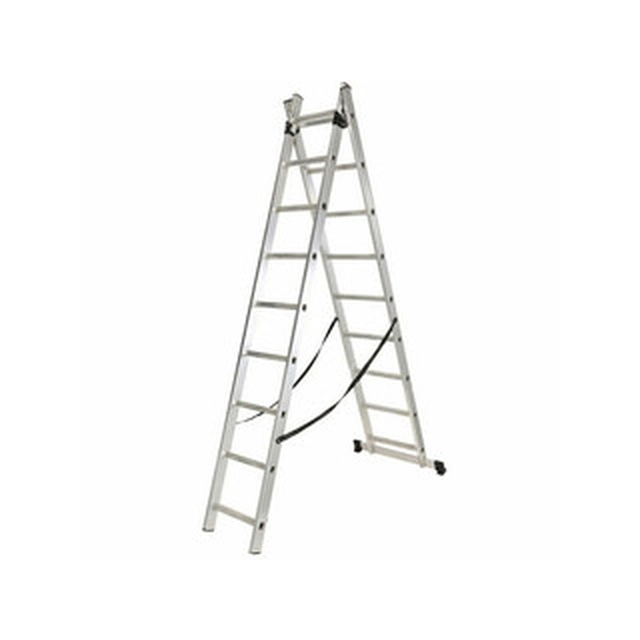 Ztrust zweiteilige Mehrzweckleiter 2 x 14 Grad | 6,8 m | Aluminium