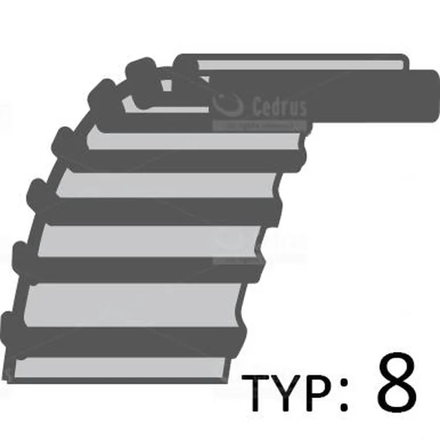 Зубчастий ремінь приводу ножів MT6127 /1912X25/239zębów 520113