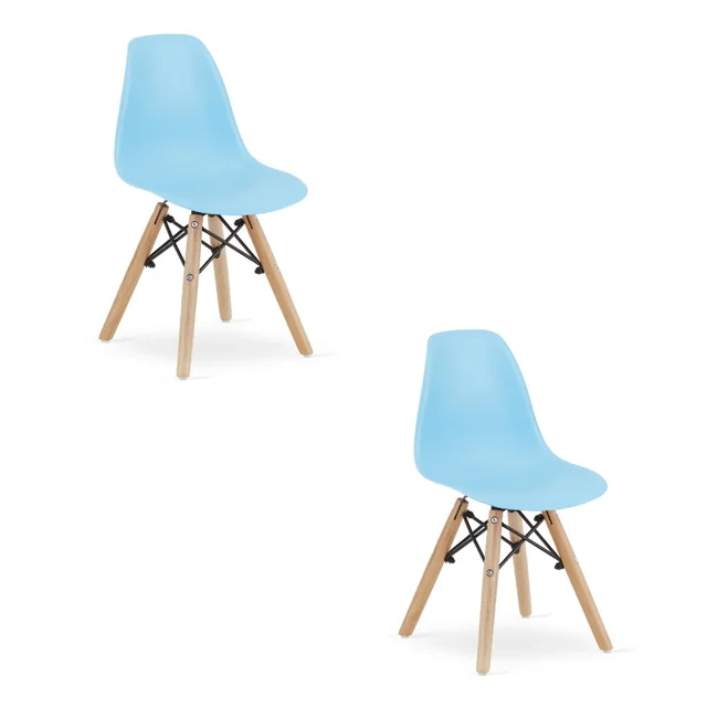 ZUBI stoel - blauw x 2