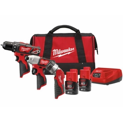 -25000 COUPON HUF - Milwaukee M12BPP3A-202B pacchetto macchina