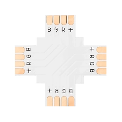 "+" tipo LED juostelių jungtis 10mm RGB 1 Art