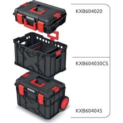 Set of suitcases for tools and organizer X BLOCK PRO 546x380x970