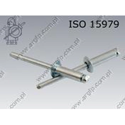 Rivet flat one-sided ISO 15979 St / St 6,4x10