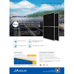Ja Solar photovoltaic panel 550W JAM72D30 550/MB Bifacial
