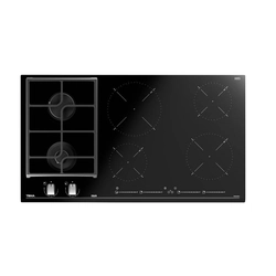 TEKA built-in gas and induction hob, 7200 W, 6 cooking zones, touch \ button control, black