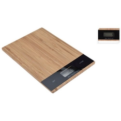 kitchen scale flat weight 5kg digital, bamboo