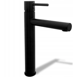 Rea Tess Black tall basin mixer