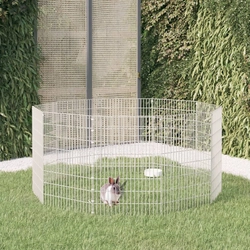 vidaXL 10-panelowa rabbit cage,54x80 cm, galvanized iron