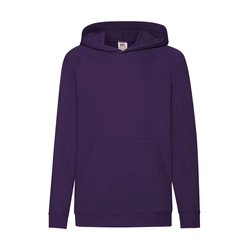Fruit of the Loom Children's light hoodie Size: 128 (7-8), Color: purple