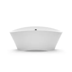 Stone bath Aura Dione 2 white, 179x78 cm, with overflow