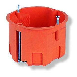 Box/housing for built-in mounting in the wall/ceiling Simet 31040008 Hollow wall Round Built-in installation box (device box) Single Screwing