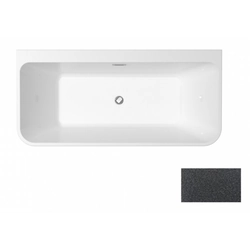 BESCO Varya Glam graphite bathtub, 170x80cm chrome + white covers