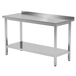Stainless table with a shelf 100x70x85 | Polgast