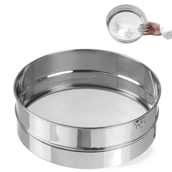 Dense confectionery sieve for sifting powdered sugar, diam. 407mm steel - Hendi 637821