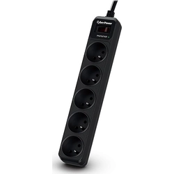 CyberPower surge protection power strip 5 sockets 1.8 m black (B0520SC0-FR)