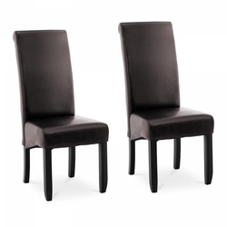 Čalouněná židle - hnědá - ekokoža - 2 ks.FROMM & amp; STARCK 10260166 STAR_CON_51