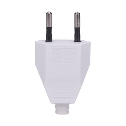 Solight flat plug 2.5A, straight, IP20, white, P60