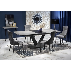 Extending table VINSTON 180 (230) x95 dark gray / black loft style ☞ BUY NOW - GET A DISCOUNT