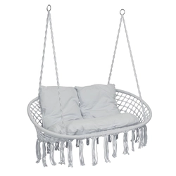 LAGOS gray hanging chair with cushions