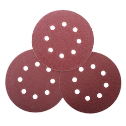 Velcro abrasive discs with a hole 125mm, 5pcs., Thickness 40, proline
