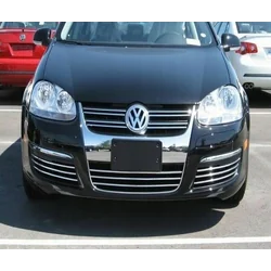 05-10 VW VOLKSWAGEN JETTA - Chrome grill strips with chrome accents