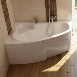 Asymmetric acrylic bathtub Ravak Asymmetric, 160x105 L