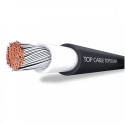 Solar panel cable 6 mm black 1500V Top Solar H1Z2Z2-K, roll 100m, 5% VAT included