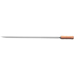 Narrow grill skewer with wooden handle, Churrasco line, light
