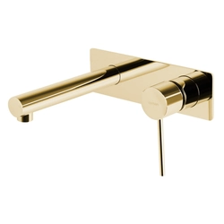 Concealed washbasin tap with spout Corsan Lugo gold CMB7515GL