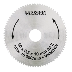 Saw blade Proxxon 50 * 10 * 0.5mm 80T 28011