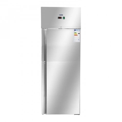 Single-door refrigerated cabinet 540 liters, stainless steel