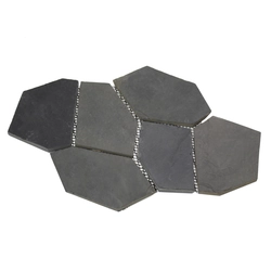 ALFIstyle Stone paving, black slate, thickness 1,5-2,5cm, BL101 - SAMPLE