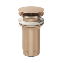 Fixed washbasin siphon valve Ravak, Rose Gold Brushed, for washbasins without overflow