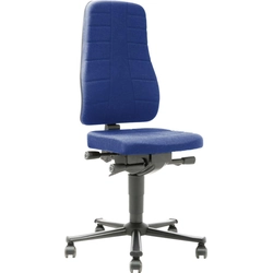 Bimos work chair 9643-6802 All in one 2 seat height 450-600 mm with gliders, fabric blue