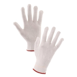Canis Textile gloves SAWA Size: 8, Color: white