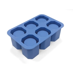 Glass-shaped silicone ice cube mold