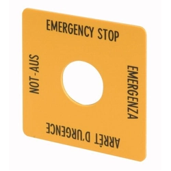Eaton Safety button plate with description M22-XYK1 - 216484