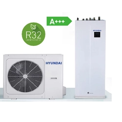 Air-water heat pump HYUNDAI SPLIT -HYHA-V8W/D2N8 HYHB-A100/190CD30GN8 -8 kW -R32, with built-in boiler 190 l
