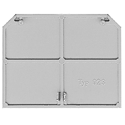 Endplate and partition plate for terminal block Simet 17923302 Grey V0