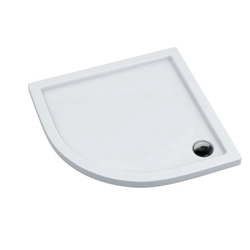 Alterna Semicircular, acrylic, laminated shower tray 900x900x55mm, R55, white Code ALTN-952598