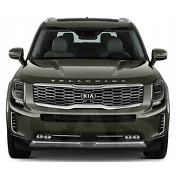 Kia Telluride - Chrome Strips Grill Chrome Dummy Bumper Tuning