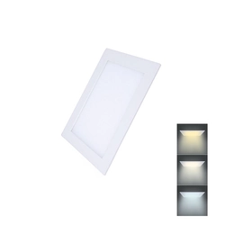 Solight LED mini panel CCT, ceiling, 6W, 450lm, 3000K, 4000K, 6000K, square, WD147