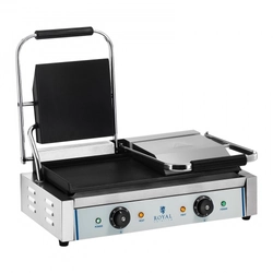 Double contact grill, roll toaster smooth plates