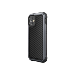 Hliníkové pouzdro X-Doria X-Doria Raptic Lux Apple iPhone 12 mini (test pádem 3 m) (černé uhlíkové vlákno)