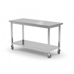 Mobile table with shelf 1100 x 700 x 850 mm POLGAST 104117 104117