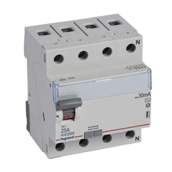 Residual current circuit breaker (RCCB) Legrand 411707 DIN rail AC 50 Hz IP20