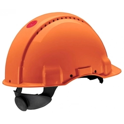 Přilba PELTOR 3M™ G3000 senzor 3M™ Uvicator™ EX vystouplý zesílený vrchlík s ventilačními otvory račna oranžová
