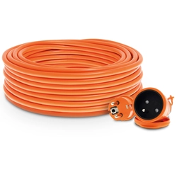 Jednozásuvkový zahradní prodlužovací kabel PO-ST / 15M / 3X1,5 / H05VV-F