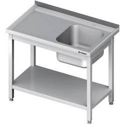 1-bowl sink table(P), with a shelf 1900x700x850 mm welded